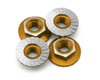 Image 1 for 1UP Racing 4mm "Lockdown" Serrated Aluminum Wheel Nuts (Gold) (4)