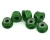 Image 1 for 1UP Racing 3mm Aluminum Flanged Locknuts (Green) (6)