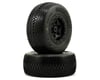 Image 1 for AKA Gridiron SC Pre-Mounted Tires (SC10 Rear) (2) (Black)