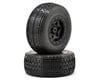 Image 1 for AKA Rebar SC Pre-Mounted Tires (SC10 Rear) (2) (Black)