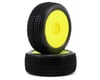 Image 1 for AKA Cityblock 1/8 Buggy Pre-Mounted Tires (2) (Yellow) (Super Soft - Long Wear)