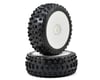 Image 1 for AKA Moto 1/8 Buggy Pre-Mounted Tires (2) (White)