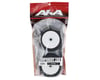 Image 3 for AKA Component 2AB 1/8 Buggy Pre-Mounted Tires (2) (White) (Medium - Long Wear)