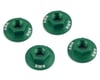 Image 1 for AMR 4mm Aluminum Serrated Flange Nut (Green) (4)