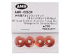 Image 2 for AMR 4mm Aluminum Serrated Flange Nut (Orange) (4)