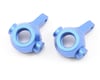 Image 1 for Team Associated Factory Team Aluminum Steering Blocks (Blue) (2)