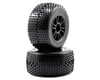 Image 1 for Team Associated Pre-Mounted Rear Spoked Wheel & Tire Set (2) (Black)