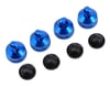 Image 1 for Team Associated Factory Team Aluminum Shock Cap (Blue) (4)