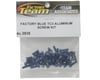 Image 2 for Team Associated Factory Team Aluminum Screw Kit (Blue) (TC3)