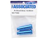 Image 2 for Team Associated 12x36mm Aluminum Rear Shock Bodies (Blue) (2)