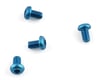 Image 1 for Team Associated 2.5x4mm Aluminum Button Head Screws (Blue) (4)