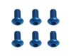Image 1 for Team Associated 3x6mm Aluminum Button Head Hex Screws (Blue) (6)