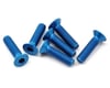 Image 1 for Team Associated 3x12mm Aluminum Flat Head Screw (Blue) (6)