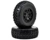 Image 1 for Team Associated SC10B Mounted Front Tires (2) (Black)