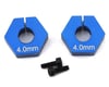 Image 1 for Team Associated RC10 B6.2 4.0mm Clamping Wheel Hex (Blue) (2)