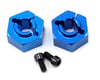 Image 1 for Team Associated 12mm Aluminum Rear Clamping Wheel Hex Set (Blue) (2)
