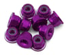 Image 1 for Avid RC 3mm Ringer Flanged Aluminum Locknut (Purple) (10)