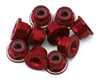 Image 1 for Avid RC 3mm Ringer Flanged Aluminum Locknut (Red) (10)
