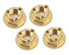 Avid RC Triad 4mm Light Weight Serrated Wheel Nut Set (4) (Gold)