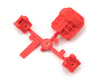 Image 1 for Axial AR44 Differential Cover/Link Mount Set (Red)