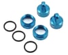 Image 1 for Axial 12mm Aluminum King Shocks Caps & Collars Set (Blue) (4)