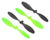 Image 1 for Ares Rotor Blade Set (2x Green & 2x Black) (Spidex)