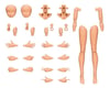 Image 1 for Bandai #11 Option Body Parts Arm Parts & Leg Parts (Color C) "30 Minute Sisters"