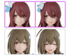 Image 1 for Bandai 30MS Option Hair Style & Face Parts Set (Tenka Osaki & Chiyuki Kuwayama)