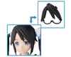 Image 4 for Bandai 30MS Option Hair Style & Face Parts Set (Yuika/Kiriko)