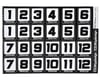 Image 2 for Bittydesign Race Number Decal Sheet (Club Gold Pack  - 100 Sheets)