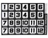 Image 1 for Bittydesign Race Number Decal Sheet (34x24cm)