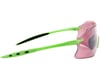 Image 2 for Optic Nerve Fixie Pro Sunglasses (Shiny Green) (Rose Silver Flash Mirror Lens)