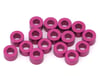 Image 1 for Team Brood 3x6mm 6061 Aluminum Ball Stud Washers Extra Large Kit (pink) (16)