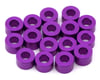 Image 1 for Team Brood 3x6mm 6061 Aluminum Ball Stud Washers Extra Large Kit (Purple) (16)