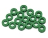 Image 1 for Team Brood 3x6mm 6061 Aluminum Ball Stud Washers Large Kit (Green) (16)