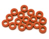 Image 1 for Team Brood 3x6mm 6061 Aluminum Ball Stud Washers Large Kit (Orange) (16)