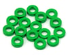 Image 1 for Team Brood 3x6mm 6061 Aluminum Ball Stud Washers Medium Kit (Green) (16)
