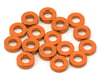 Image 1 for Team Brood 3x6mm 6061 Aluminum Ball Stud Washers Medium Kit (Orange) (16)