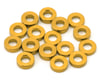 Image 1 for Team Brood 3x6mm 6061 Aluminum Ball Stud Washers Medium Kit (Yellow) (16)