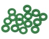 Image 1 for Team Brood 3x6mm 6061 Aluminum Ball Stud Washers Small Kit (Green) (16)