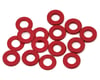Image 1 for Team Brood 3x6mm 6061 Aluminum Ball Stud Washers Small Kit (Red) (16)