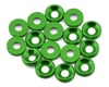 Image 1 for Team Brood 3mm 6061 Aluminum Countersunk Washer (Green) (16)