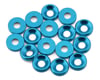 Image 1 for Team Brood 3mm 6061 Aluminum Countersunk Washer (Light Blue) (16)