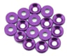 Image 1 for Team Brood 3mm 6061 Aluminum Countersunk Washer (Purple) (16)