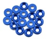 Image 1 for Team Brood 3mm 6061 Aluminum Countersunk Washer (Blue) (16)