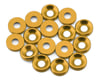 Image 1 for Team Brood 3mm 6061 Aluminum Countersunk Washer (Yellow) (16)