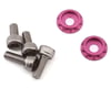 Image 1 for Team Brood 3mm 6061 Aluminum Heatsink Motor Washers w/Screws (Pink)