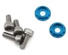 Image 1 for Team Brood 3mm 6061 Aluminum Heatsink Motor Washers w/Screws (Light Blue)