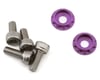 Image 1 for Team Brood 3mm 6061 Aluminum Heatsink Motor Washers w/Screws (Purple)