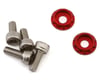 Image 1 for Team Brood 3mm 6061 Aluminum Heatsink Motor Washers w/Screws (Red)